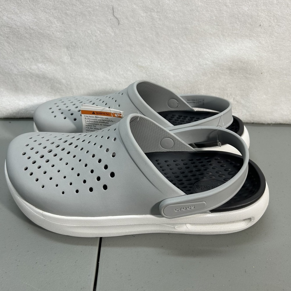 Crocs Mens Size 8 W's 10 Gray Mule Inmotion Clogs Shoes